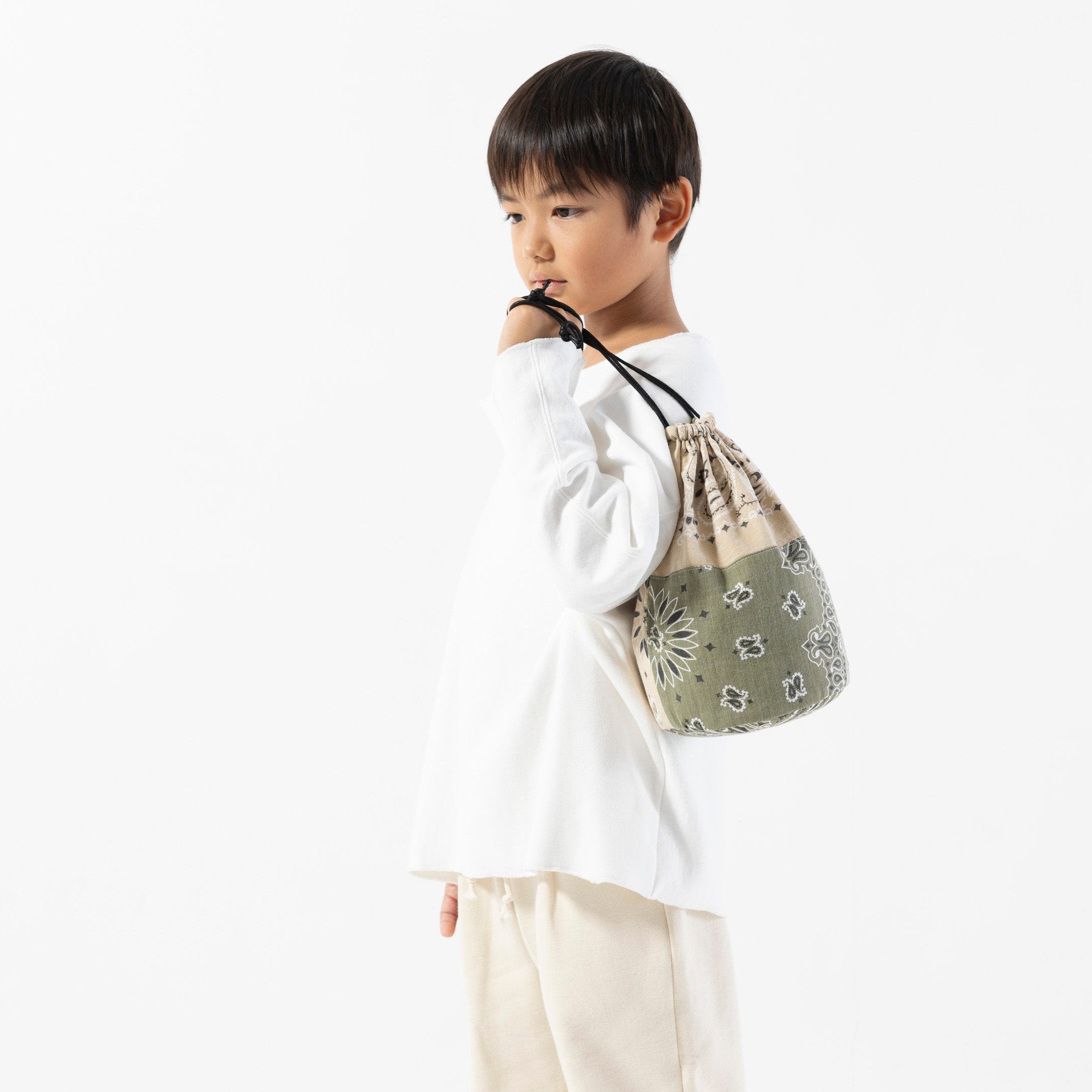 BANDANA Remake Bag - BLUE×GREEN