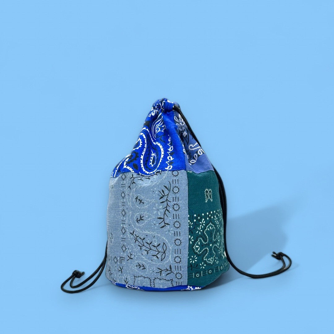 BANDANA Remake Bag - BLUE×GREEN