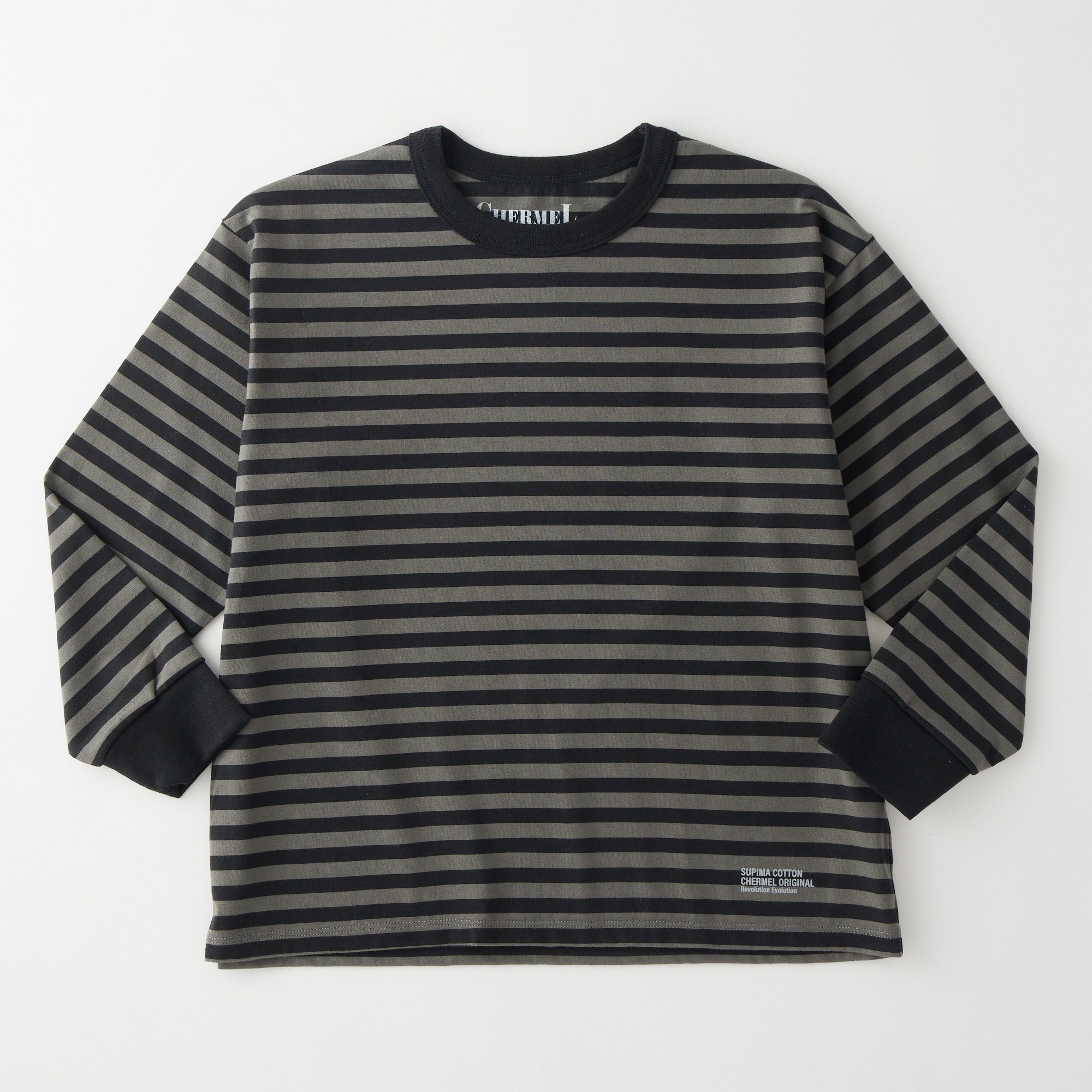 Supima Cotton Border L/S Tee