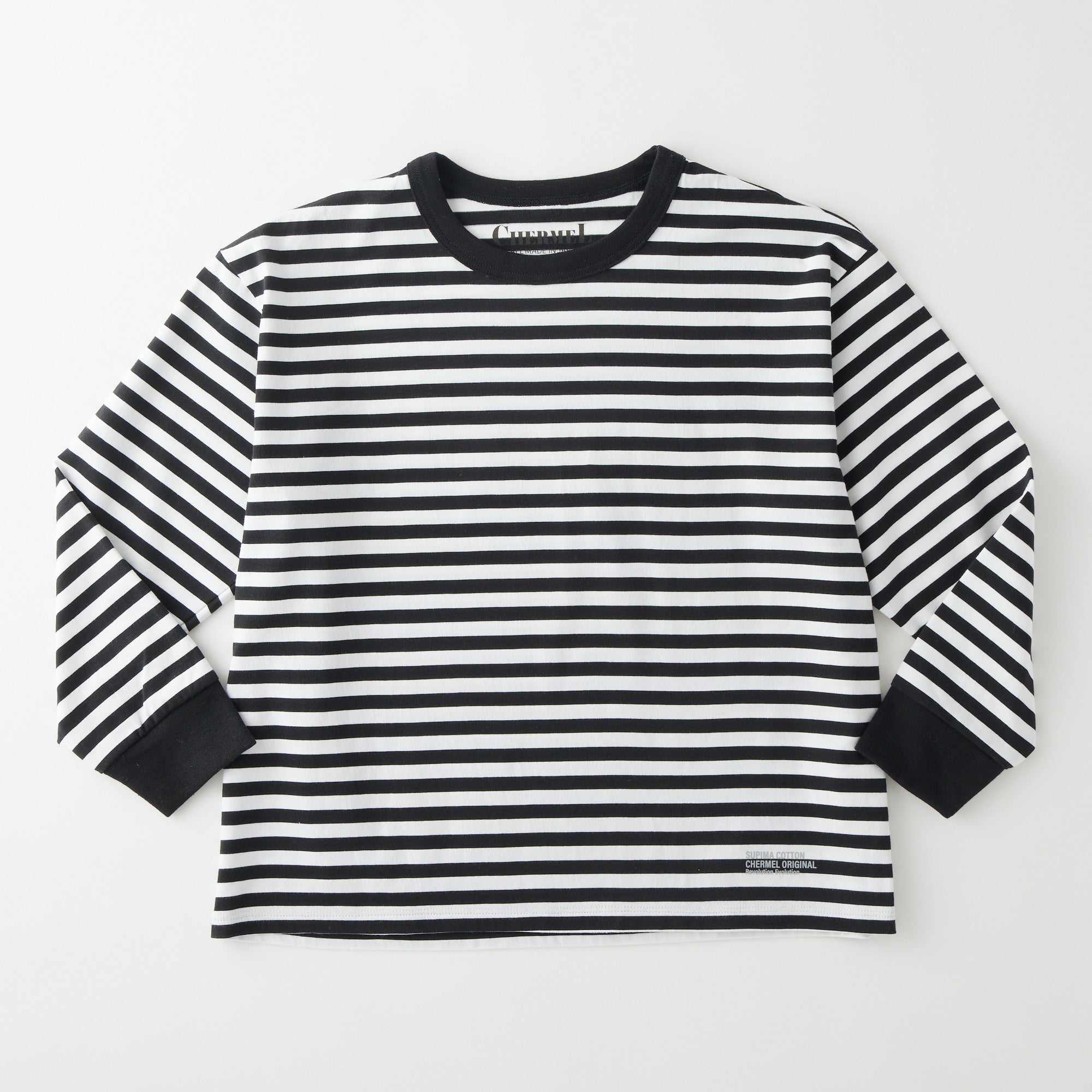 Supima Cotton Border L/S Tee