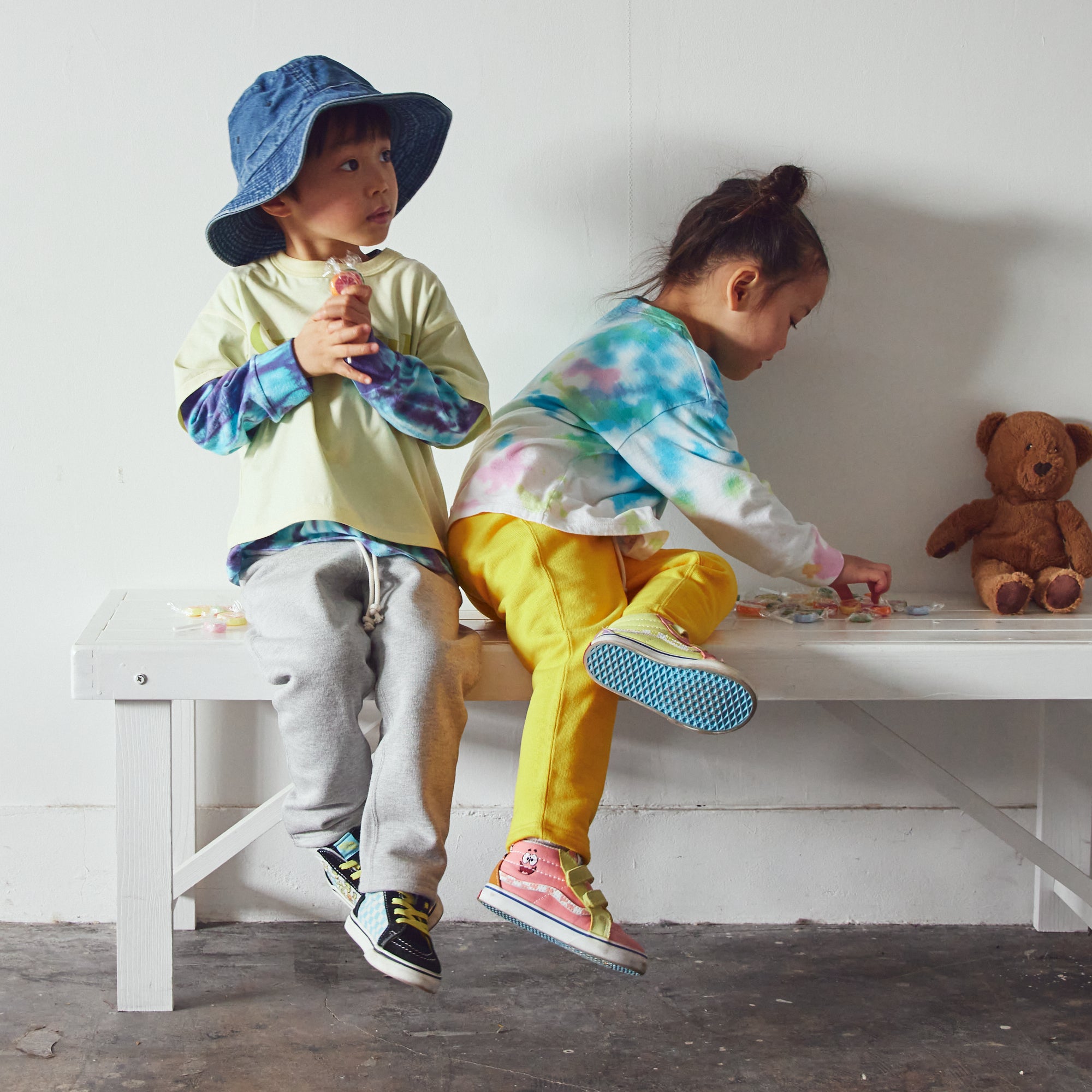 Soft Cotton Wide L/S Tee (Tie-dyeing)