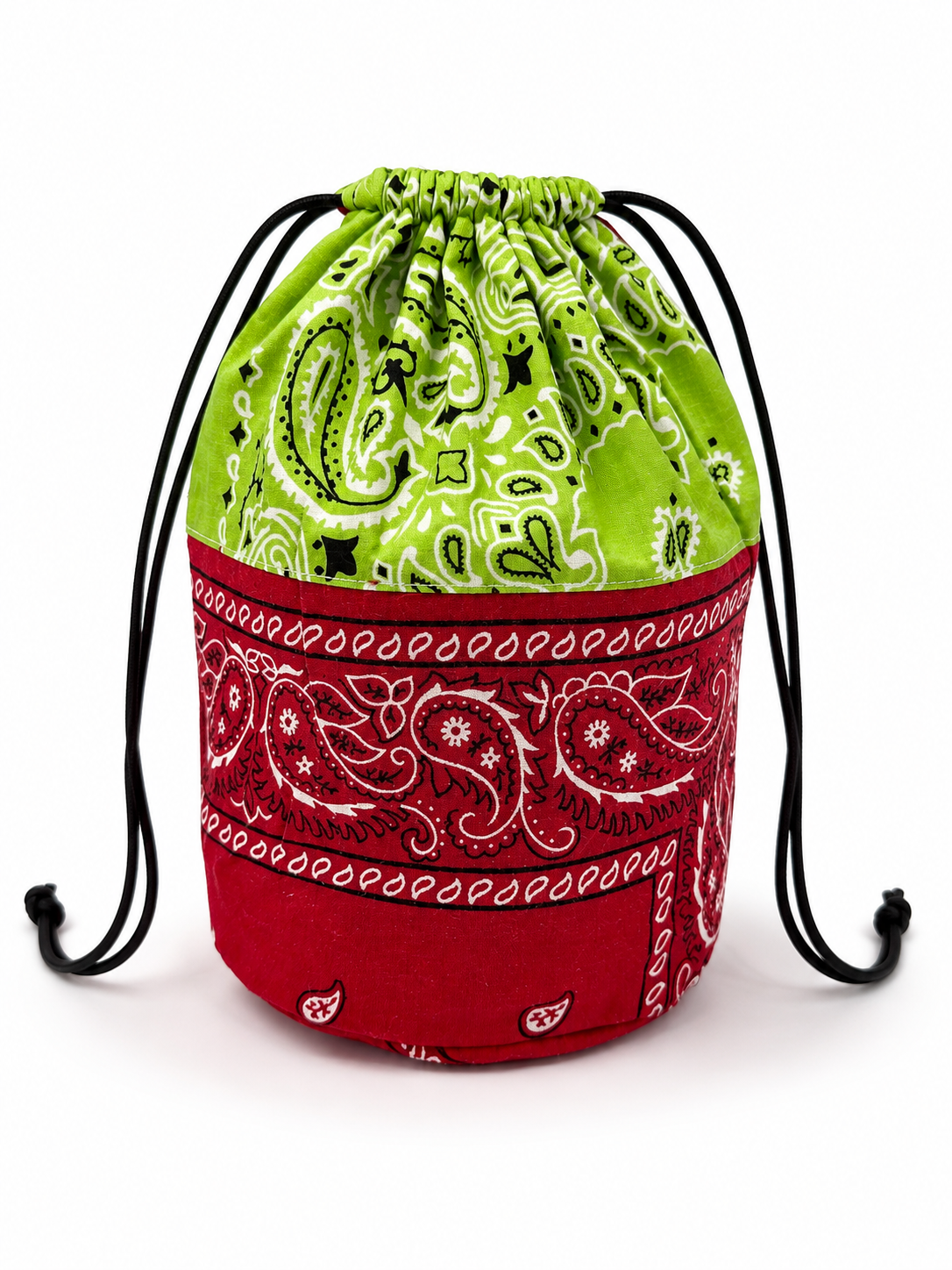 BANDANA Remake Bag - L.GREEN × RED