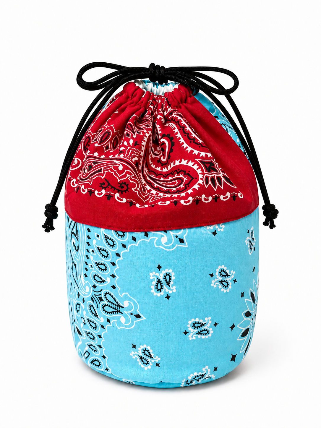 BANDANA Remake Bag - L.BLUE × RED