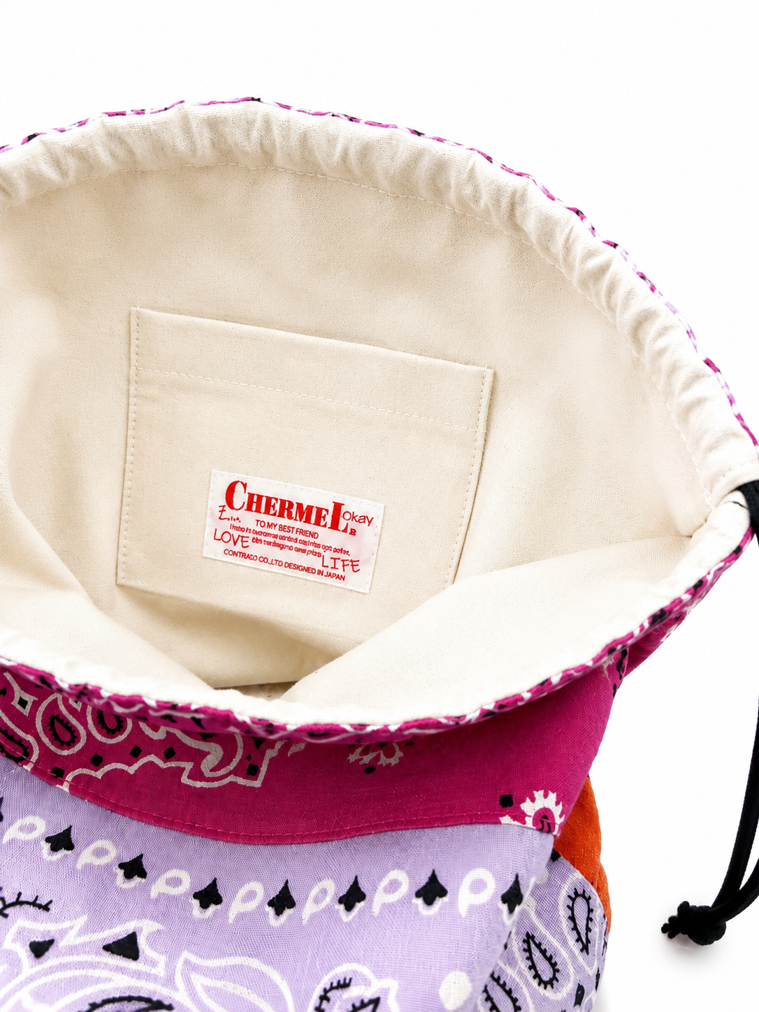BANDANA Remake Bag - M.PINK × ORANGE × PURPLE