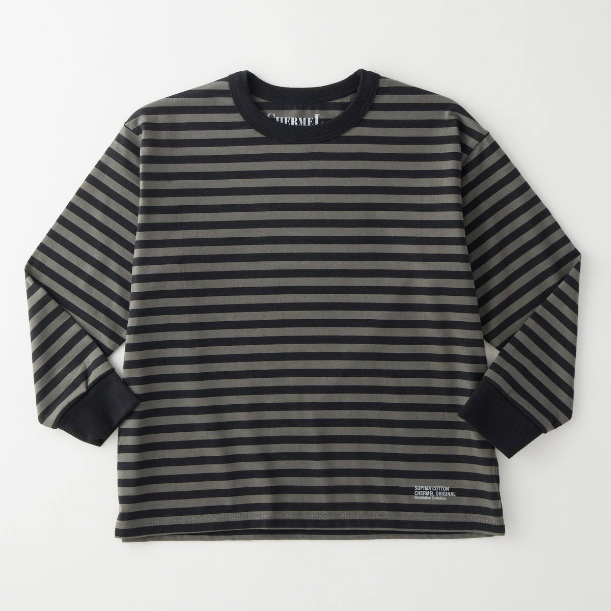 Supima Cotton Border L/S Tee